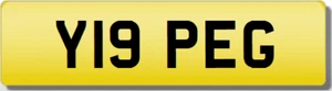 PEG PEGGY 19 Y Private Cherished Registration Number Plate - Picture 1 of 1