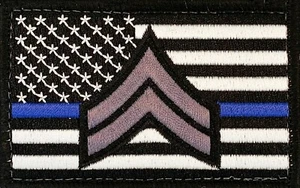 Thin Blue Line Corporal Patch - Picture 1 of 2