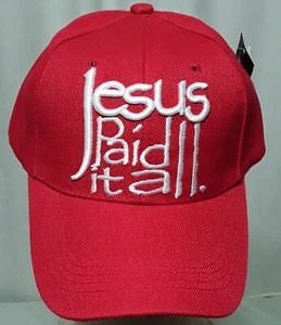 JESUS PAID IT ALL Religion Adjustable Baseball Cap Hats - Picture 1 of 10