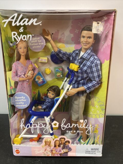 NIB Pregnant Barbie Lot Entire Happy Family Alan Ryan Baby Doctor Midge  Clothes