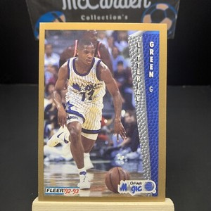 1992-93 Fleer Litterial Green #399 Rookie RC Orlando Magic
