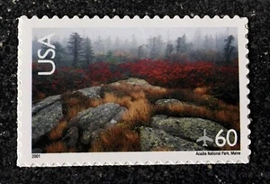 2001USA #C138 60c Arcadia National Park Maine Airmail - Single Stamp mint - Picture 1 of 1