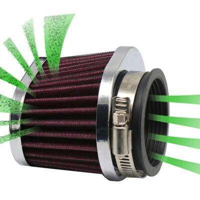 High Flow Polyurethane Motorcycle Scooter 60MM Air Cleaner Intake Filter Pod Kit - Image 1 of 4