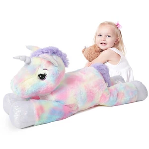Large Unicorn Teddy Bear Stuffed Soft Plush Animal Doll Children's Kid's Gift - Picture 1 of 37