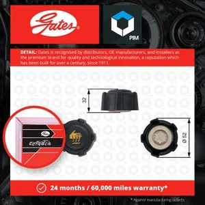 Radiator Cap fits ALPINE Gates 8200048024 Genuine Top Quality Guaranteed New - Picture 1 of 2