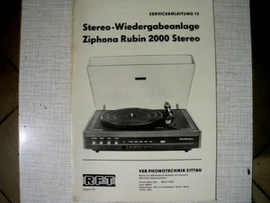 Ziphona Rubin 2000, Plattenspieler - Bild 1 von 4
