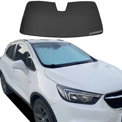 Parabrisas delantero apto para Buick Encore 13-21 negro plateado privacidad campamento parasol Foto 1 de 4