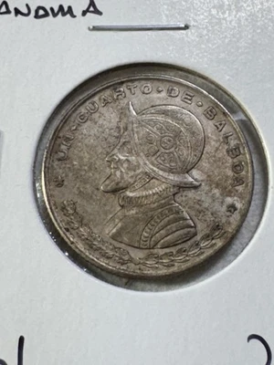 1961 Panama 1/4 Balboa Silver Coin  - Image 1 of 4