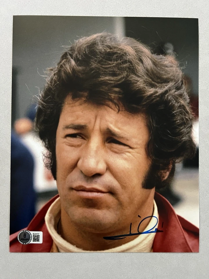 Mario Andretti autografiado firmado 8x10 foto Beckett BAS CERTIFICADO DE AUTENTICIDAD COCHES F1 Fórmula Uno Foto 1 de 1