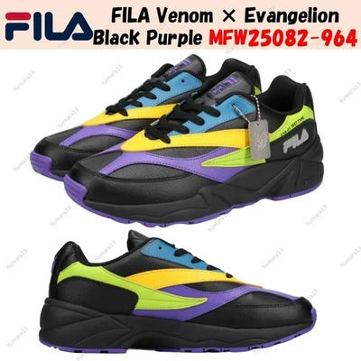 FILA Venom × Evangelion Negro Púrpura MFW25082-964 Hombres Talla - Imagen 1 de 4