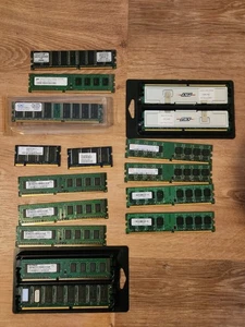 Computer Ram Lot DDR DDR2 DDR3  SODIMM DIMM 1GB  512MB 256MB   PNY OC NANYA  - Picture 1 of 5