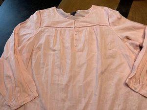 TALBOTS COTTON TUNIC WOMENS 3X PETITE EYELET TRIM ROMANTIC LAGENLOOK - Picture 1 of 7