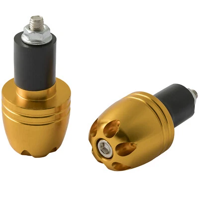 Contrappesi Manubrio Moto Scooter Stabilizzatori Accessori Universali Oro - Immagine 1 di 2