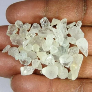 68.20Cts100%Natural white Topaz Facet Rough Cabochon Gemstone. lot - Picture 1 of 3