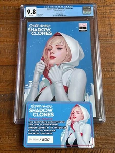 SPIDER-GWEN SHADOW CLONES #1 CGC 9.8 INHYUK LEE VARIANT LIMITED TO 800 W/ COA - Picture 1 of 2
