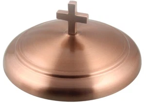 Communion Ware | Couvercle de plaque à pain | Acier inoxydable - Finition cuivre or rose - Photo 1 sur 3