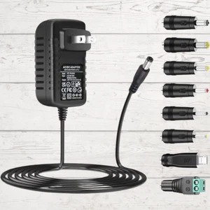 AC Adapter 9V 2A Power Supply AC110V to DC9V 2000mA 1500mA 1000mA 500mA Power - Picture 1 of 9