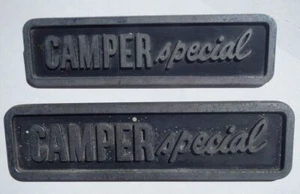 Mopar 1966 1967 1968 Dodge Truck Camper Special Emblems PAIR USED - Bild 1 von 2