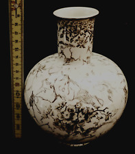 Villeroy & Boch Vase "Alt Mettlacher Kupferstiche" Schwarz Weiß -Höhe 18,5 cm