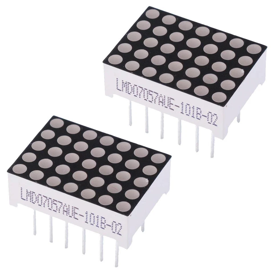2 x Red 5 x 7 Dot Matrix LED Display 17.8x12.7mm - Image 1 of 1