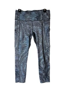 Lululemon Fast Free Leggings Size 10 Women Rise Crop Pockets Multicolor - Picture 1 of 9