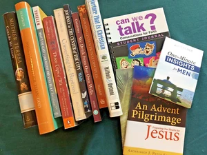 Book Lot, Christian, Religious: 9 Books, 4 Bonus Books And A Secret Gift! - Picture 1 of 24