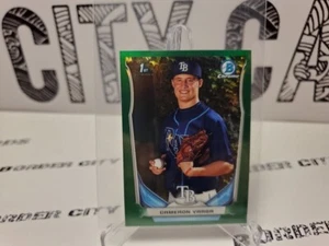 Cameron Varga 2014 Bowman Chrome 🔥 Mini Green 1st Bowman #d /15 🔥 Rays - Picture 1 of 2