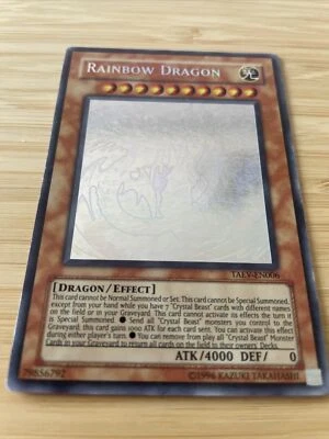 Yugioh Rainbow Dragon Ghost Rare TAEV-EN006 Tactical Evolution Set Unlimited MP - Image 1 of 4