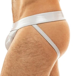 Modus Vivendi Men's 08011 Fetish Shiny Viral Vinyl Jockstrap 3 Colors - Picture 1 of 20