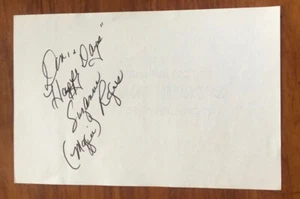 ACTRESS SUZANNE ROGERS HAND SIGNED AUTOGRAPHED PAPER MAGGIE IN DAYS OF OUR LIVES - Picture 1 of 2