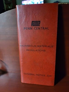 NOVEMBER 1969 PENN CENTRAL Railroad 225-F Hazardous Materials Regulations - Picture 1 of 2