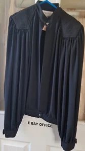 Vintage Parigi Sheer Black Open Blouse (8) - Picture 1 of 4