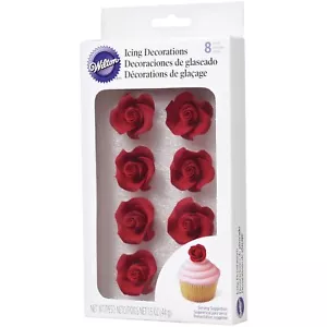 Decoraciones de helado Wilton Royal 8/paquete - rosa roja - Imagen 1 de 3