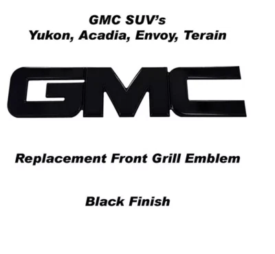 Full Replacement  Aluminum GMC Grille Emblem Yukon , Sierra , Envoy , Acadia New - Image 1 of 4