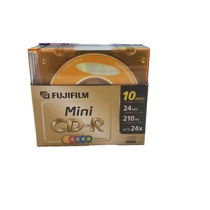 Fujifilm Mini CD-R Discs 24 Minutes 210 MB 24X Color Discs 10 - Picture 1 of 6
