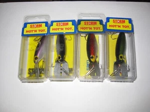 4 Storm Hot N Tot Pre Rapala Different Scale Colors Crankbait Fishing Lure NIB - Picture 1 of 4