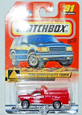 MATCHBOX TREASURE HUNT MB 2000 LOGO FORD DUMP/UTILITY TRUCK #91 - Image 1 of 2