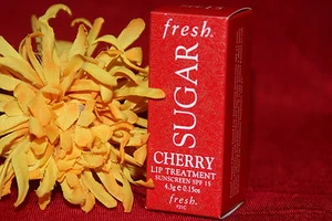 FRESH SUGAR CHERRY LIP TREATMENT BALM SPF15 FULLSIZE 4.3 GRAMS .15 OZ IN BOX - Picture 1 of 1