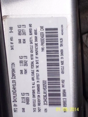 Chassis ECM Body Control BCM Next To Fuse Block Fits 01 300M 10636612 - Image 1 of 4