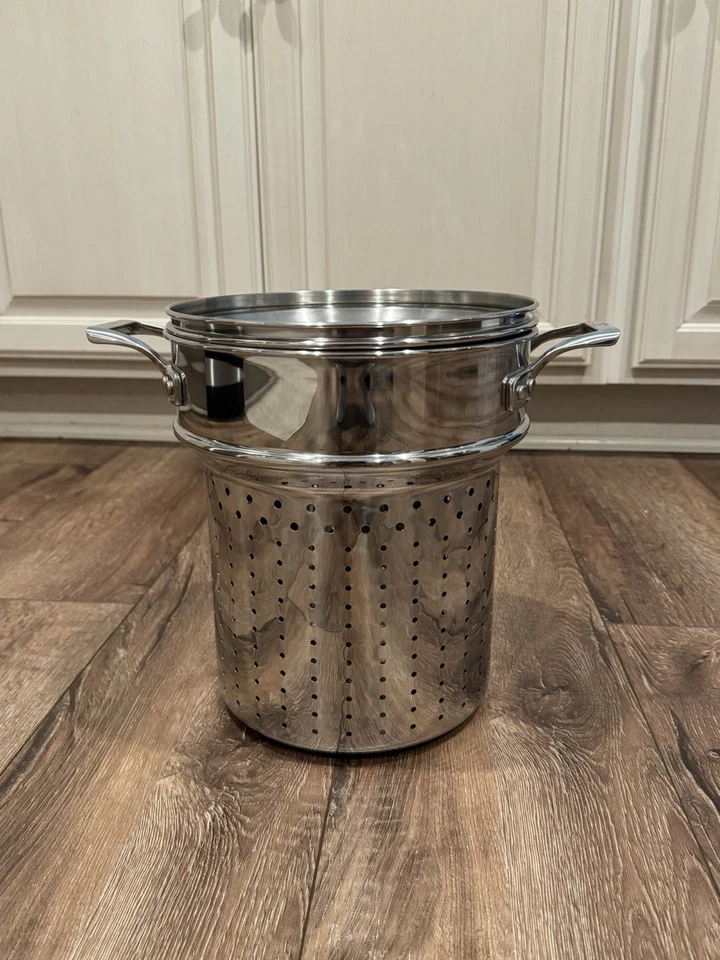 Calphalon Pasta Strainer And Boiler Insert 10.5” Tall 8.75” Wide 2 Pieces - Image 1 of 4