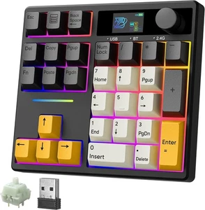 BOYI TD31 Pro Mechanical Number Pad,Bluetooth5.0/2.4G/Type-C Keyboard Gaming - Photo 1/4