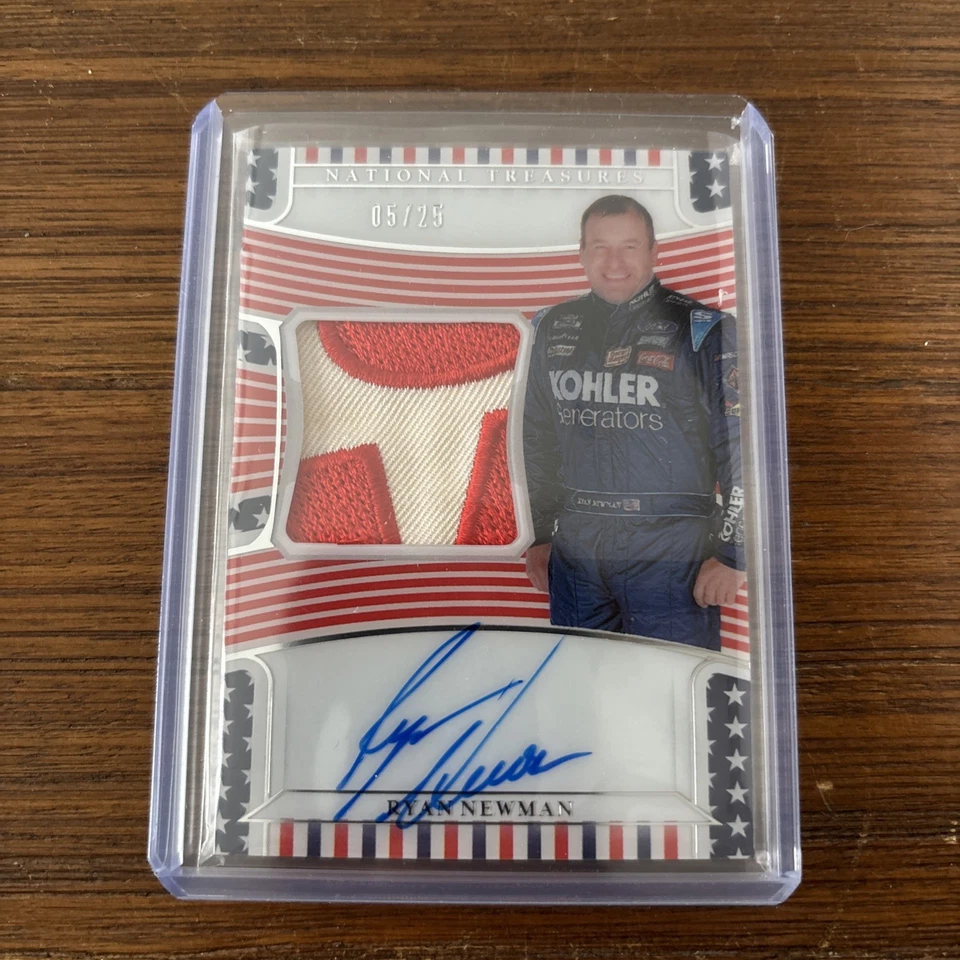 2022 Panini National Treasures RYAN NEWMAN #05/25 Stars & Stripes Auto Patch - Image 1 of 1