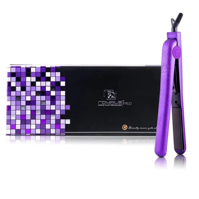 Placas de cerâmica Royale Pro roxo lilás tecnologia de modelagem de cabelo ferro plano - Imagem 1 de 3