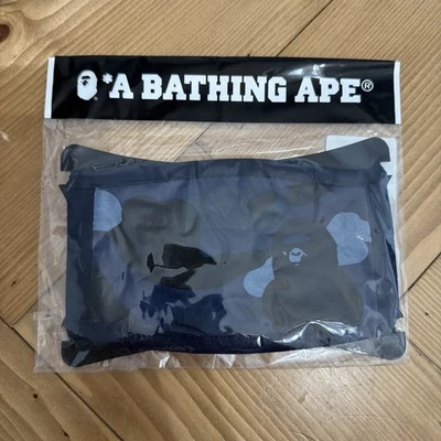 Bape A Bathing Ape Color Camo Face Mask Navy Blue FW18 SS19  - Image 1 of 2