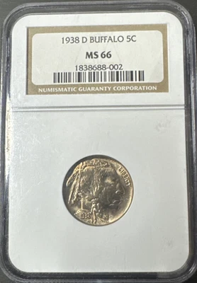 1938-D Buffalo Nickel - NGC MS66 - Image 1 of 4