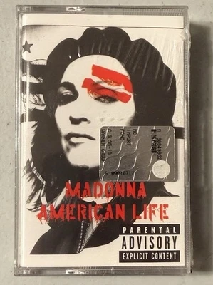 MADONNA SEALED CASSETTE TAPE  AMERICAN LIFE. HOLOGRAM STICKER. - Image 1 of 2