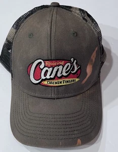 FLAWED Raising Canes Hat- Chicken Fingers One Love Cap - Green (Truckers Cap) - Picture 1 of 5