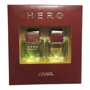 Vintage Hero Men's Cologne And After Shave 1 Fl Oz Set By Sports Fragrance New - Picture 1 of 6