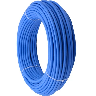 SharkBite PEX B Tubing 1 2 Inch Blue 300ft Coil Flexible Potable Water Pipe - Image 1 of 4