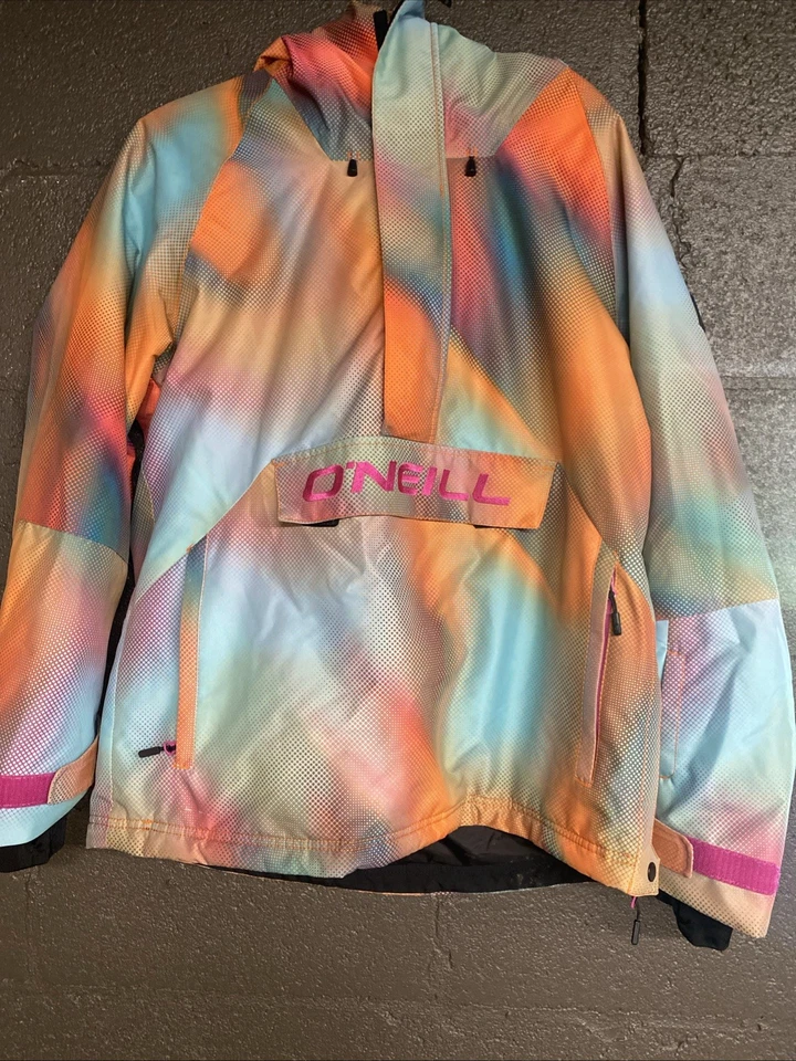 O'Neil Hooded Ski/Snowboard Jacket Size Large Women’s Multi Colored - Image 1 of 4